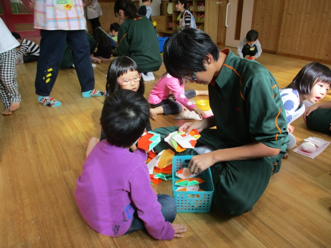 宮浦中学校のお兄さんお姉さんと遊んだよ！(こあら組) 新潟えきなかこども園